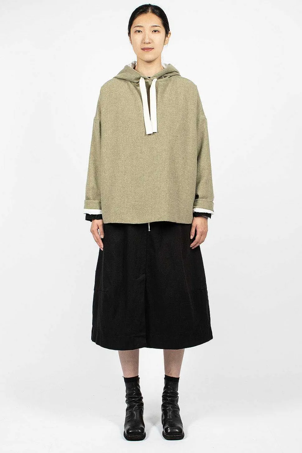 40_210 Oversized Hoodie Olive