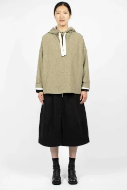 40_210 Oversized Hoodie Olive