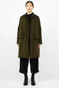 45_29 Velvet Coat Olive