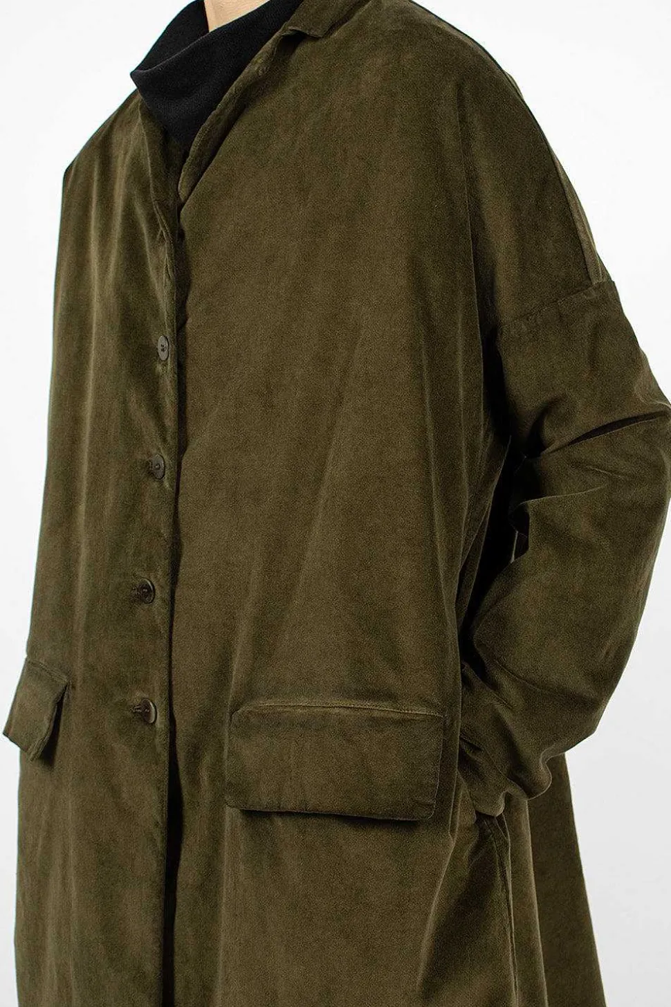 45_29 Velvet Coat Olive
