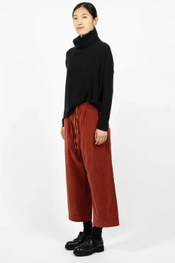 23_206 Velvet W&S Trouser Red