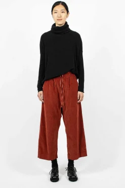23_206 Velvet W&S Trouser Red