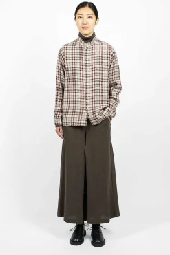 & Twelve Pant Charcoal Brown