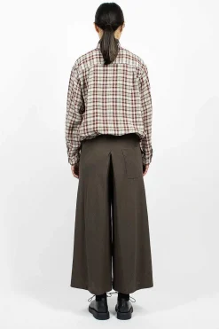 & Twelve Pant Charcoal Brown