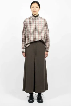 & Twelve Pant Charcoal Brown