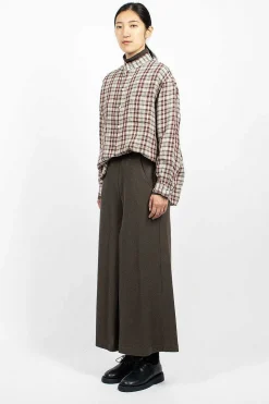 & Twelve Pant Charcoal Brown