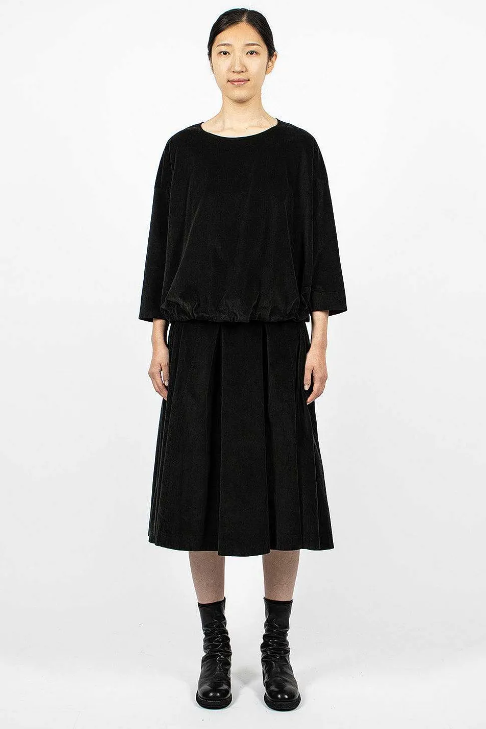 3293 Velvet Skirt Slate