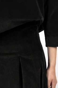 3293 Velvet Skirt Slate
