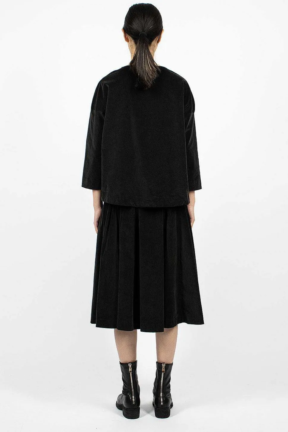 3293 Velvet Skirt Slate