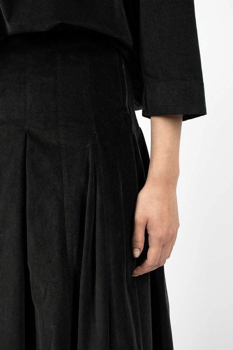 3293 Velvet Skirt Slate