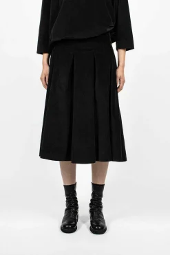 3293 Velvet Skirt Slate