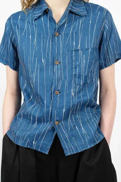 Aloha French Linen Shirt Indigo