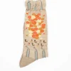 Am-771 A Fine Day Socks Beige
