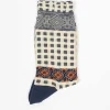 Am-759 Checkered Socks Navy