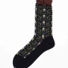 Am-774 Wall Flower Socks Navy