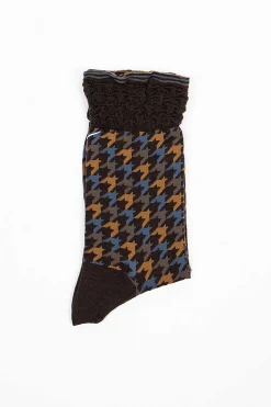 Am-460A Chidori Socks Brown