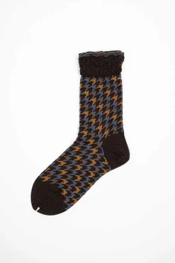 Am-460A Chidori Socks Brown
