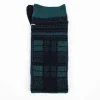 Am-757Ahs Tartan Check Socks Navy