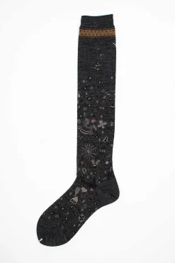 Am-775Hs Wish Socks Charcoal