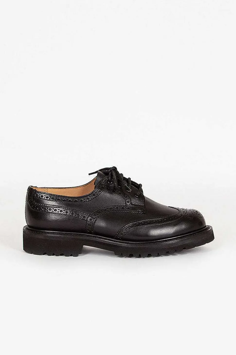 Anne Leather Brogue Black