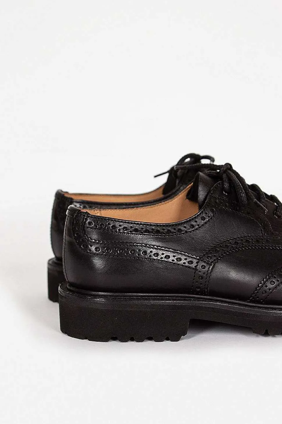 Anne Leather Brogue Black