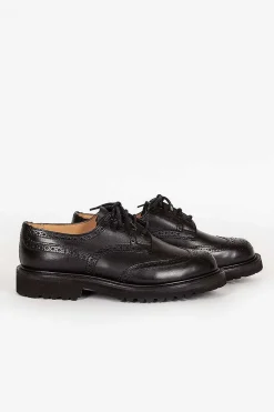 Anne Leather Brogue Black