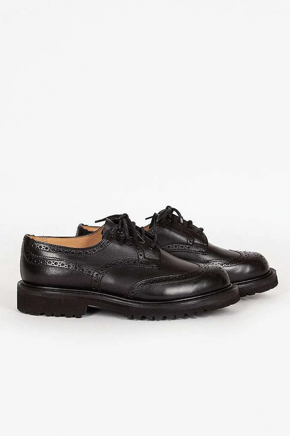Anne Leather Brogue Black