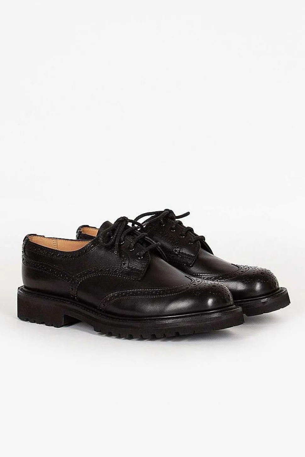 Anne Leather Brogue Black
