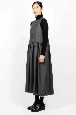 Anouk Dress Pinstripe Wool