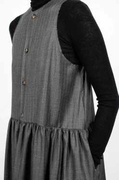 Anouk Dress Pinstripe Wool
