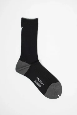 Anp-121 Rib Socks Black/Grey