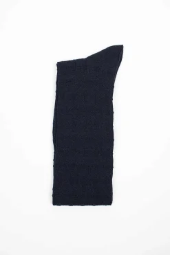 Anp-70Ahs Super Merino Socks Navy