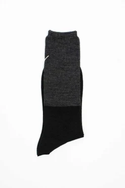 Anp-92K Two Tone Rib Socks Black