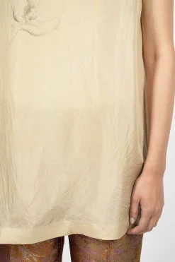 Back Button Shirt Ecru