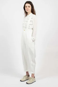 Balloon Brace Pant White