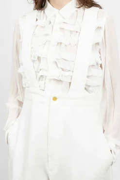 Balloon Brace Pant White