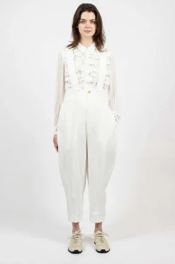 Balloon Brace Pant White