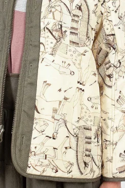 Bandana Reversible Kimono Liner Jacket