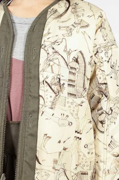Bandana Reversible Kimono Liner Jacket
