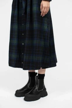 Banded Collar Dress Blackwatch Tartan