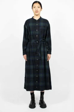 Banded Collar Dress Blackwatch Tartan