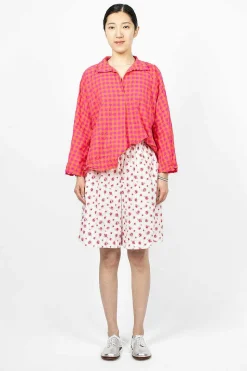 Bermuda Shorts Rose/White