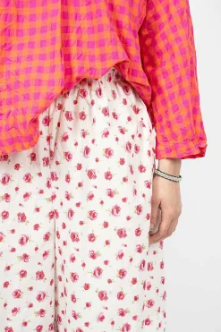 Bermuda Shorts Rose/White