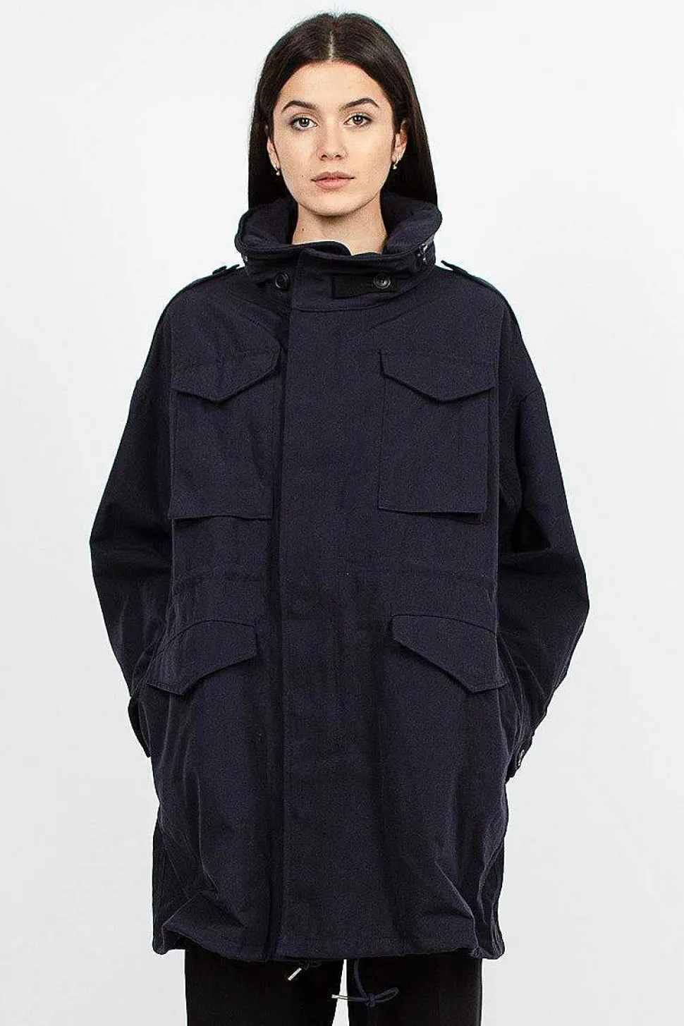 Bickle Gabardine Coat Navy