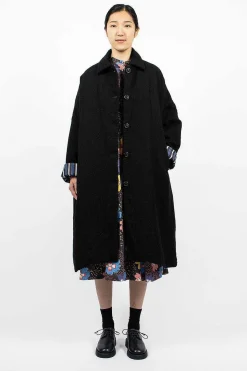 Big Blobby Coat Wool Black