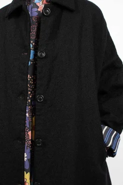 Big Blobby Coat Wool Black