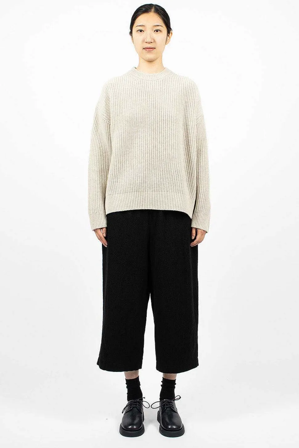 Big Pullover Crewneck Heather Oatmeal