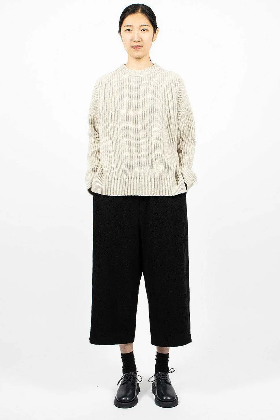 Big Pullover Crewneck Heather Oatmeal