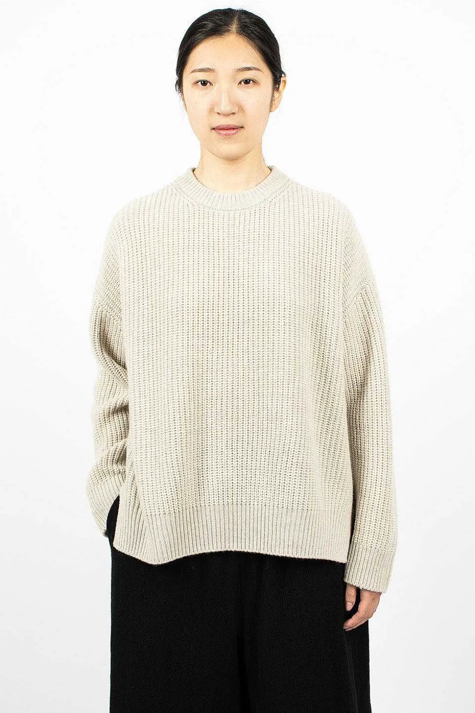 Big Pullover Crewneck Heather Oatmeal