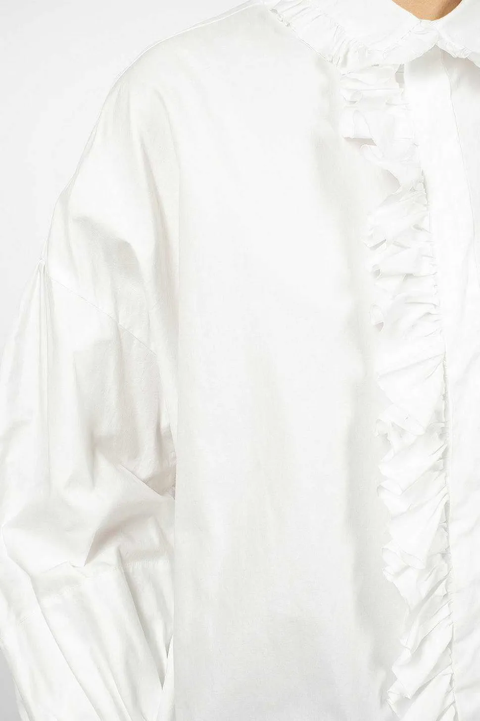 Bishop Sleeve Shirt White